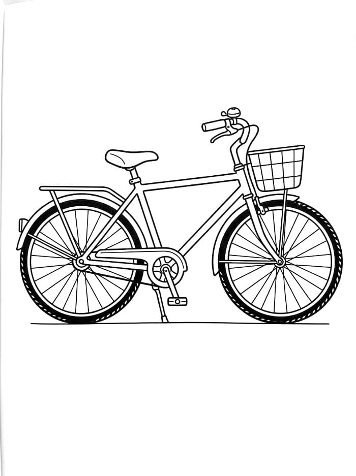 Normales Fahrrad ausmalbilder