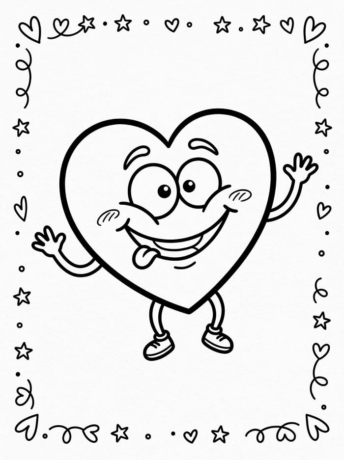 Normales Herz ausmalbilder