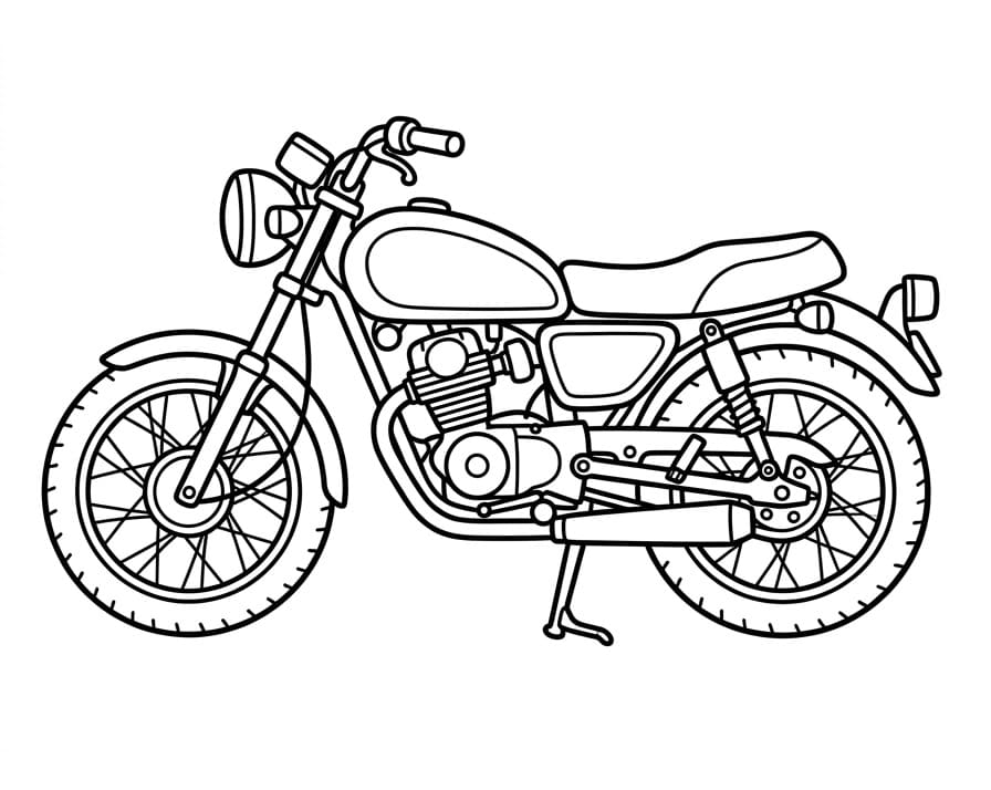 Normales Motorrad ausmalbilder