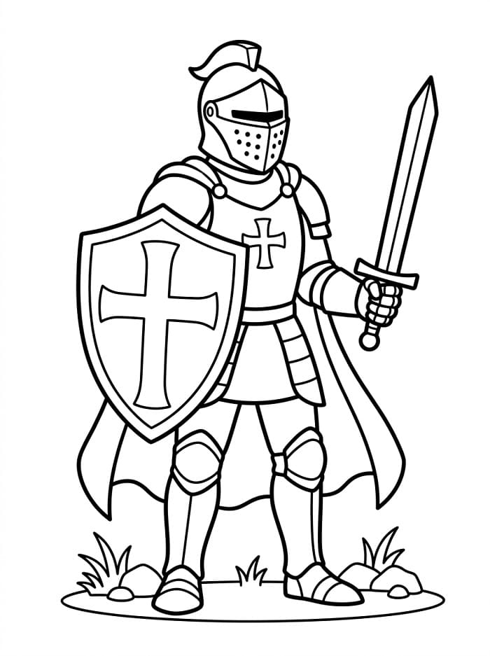 Normales Ritter ausmalbilder