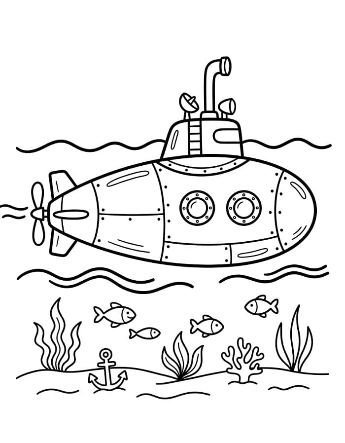 Normales U-Boot ausmalbilder