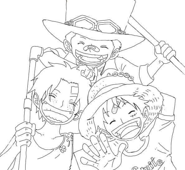 One Piece ausmalbilder