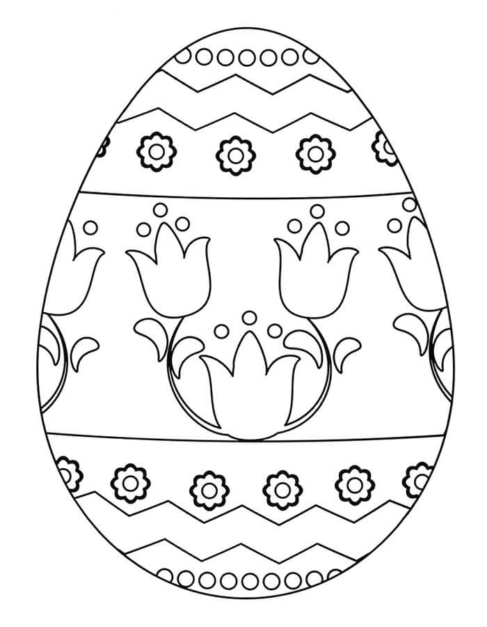 Osterei 2 ausmalbilder
