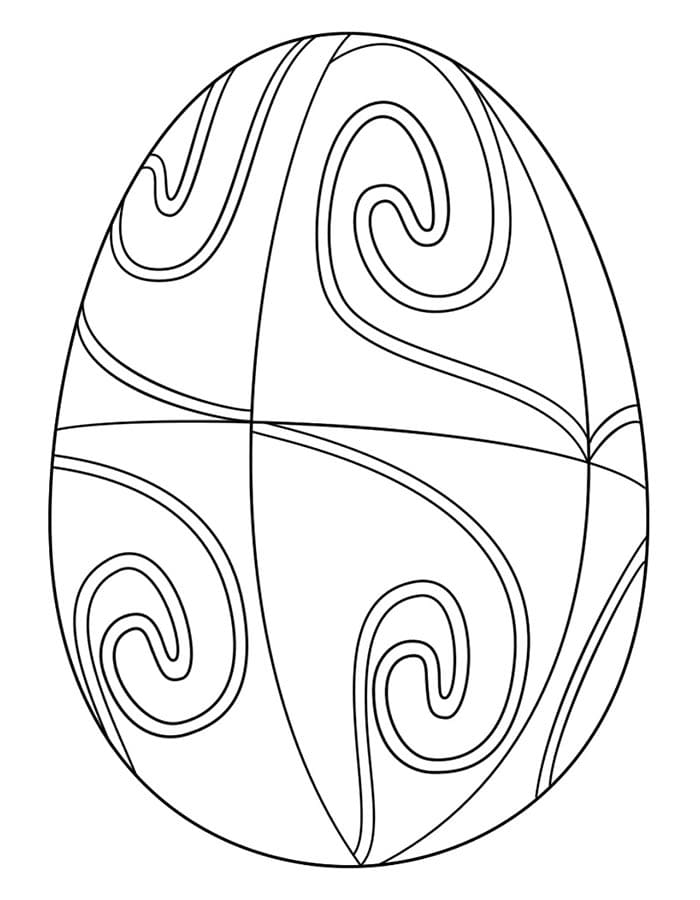 Osterei Druckbar ausmalbilder