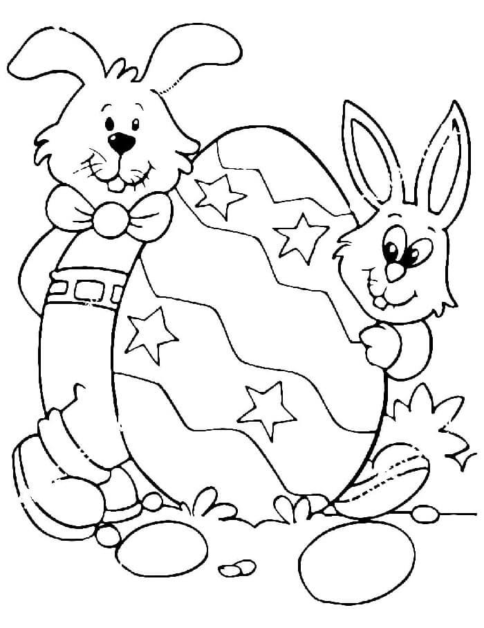 Osterhase Bild Frei ausmalbilder