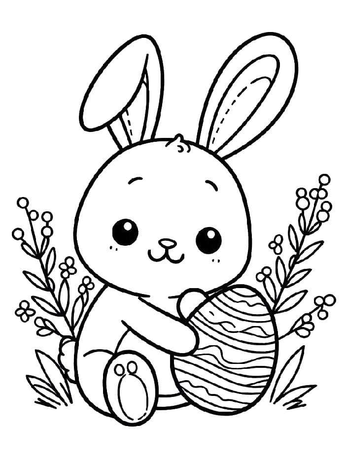 Osterhase Druckbar ausmalbilder