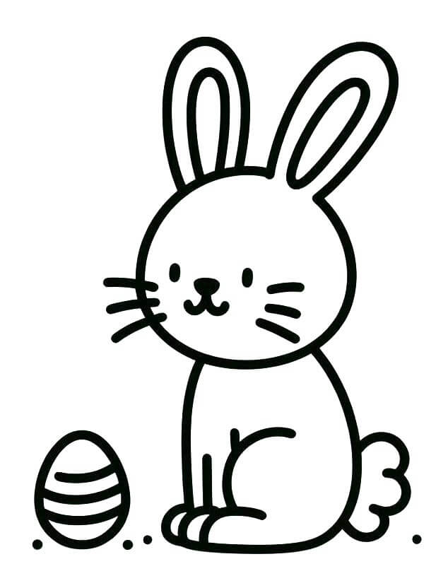 Osterhase Druckbares Bild ausmalbilder