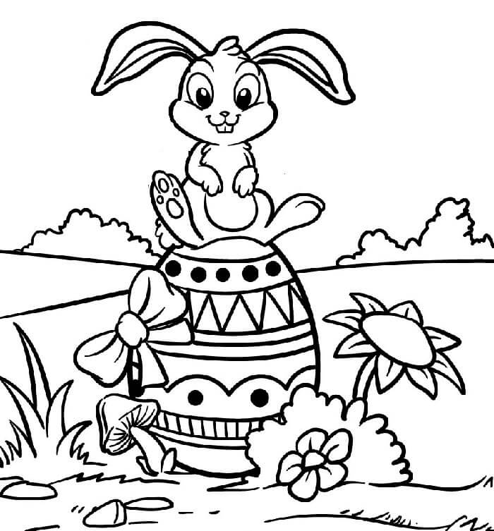 Osterhase Druckbares Für Kinder ausmalbilder