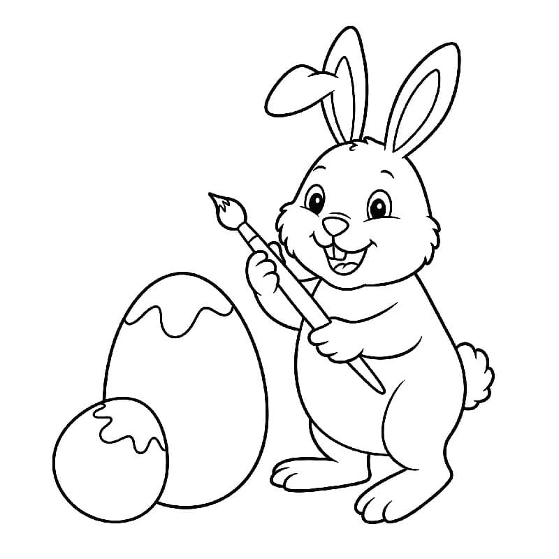 Osterhase Drucken ausmalbilder