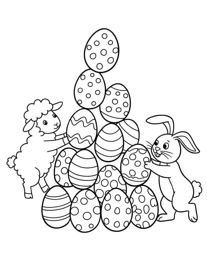 Osterhase Gratis ausmalbilder