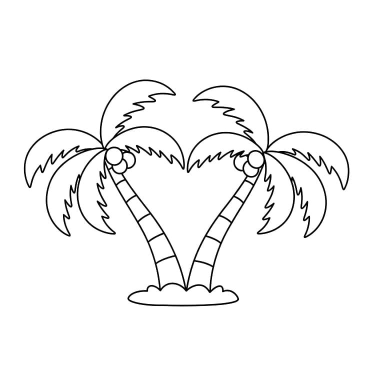 Palme gratis ausmalbilder