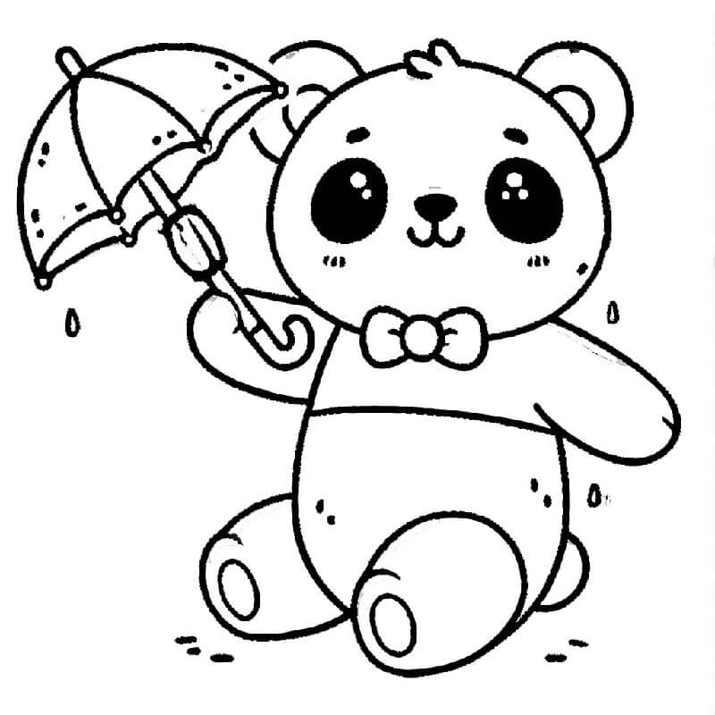 Panda Druckbar ausmalbilder