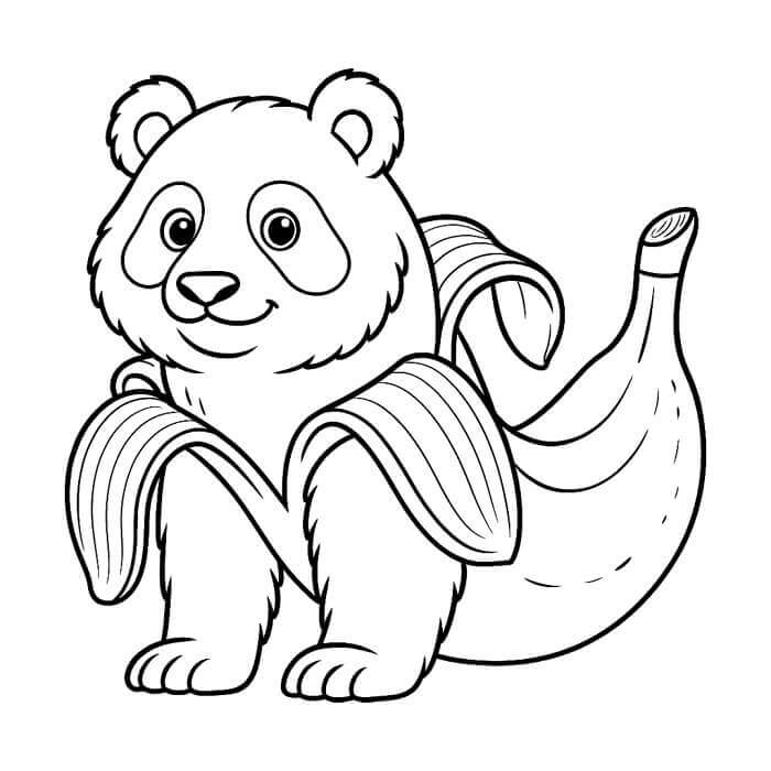 Pandaccini Bananini Italian Brainrot ausmalbilder