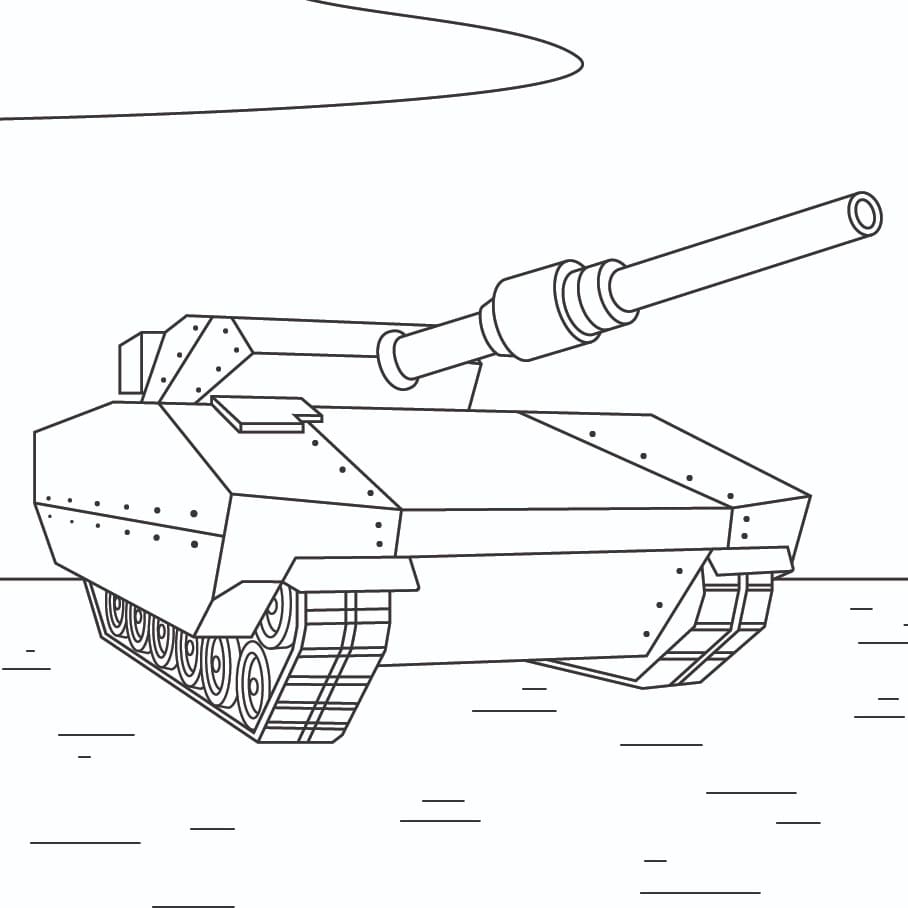 Panzer für Kinder ausmalbilder