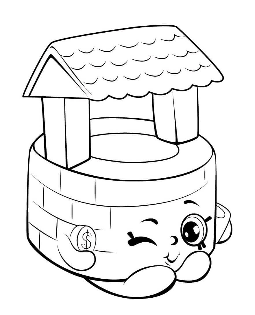 Penny Wishing Well Shopkins ausmalbilder