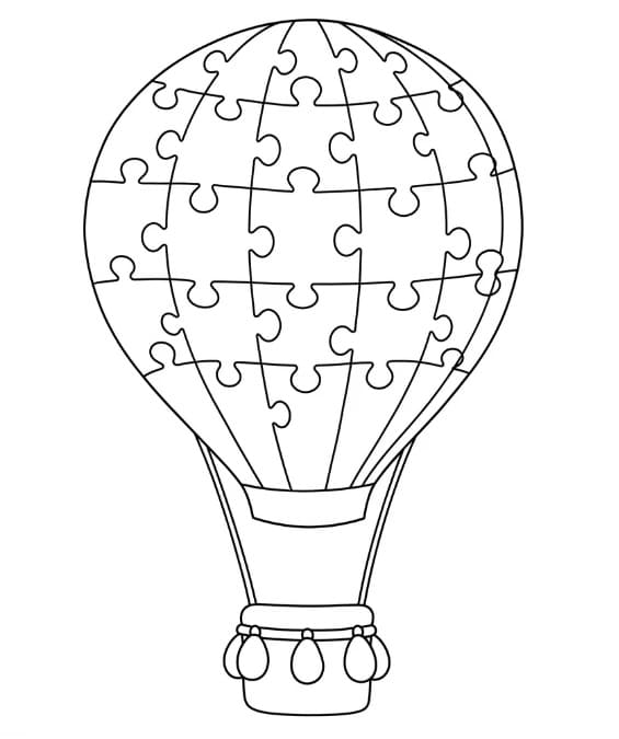 Perfekter Heißluftballon ausmalbilder