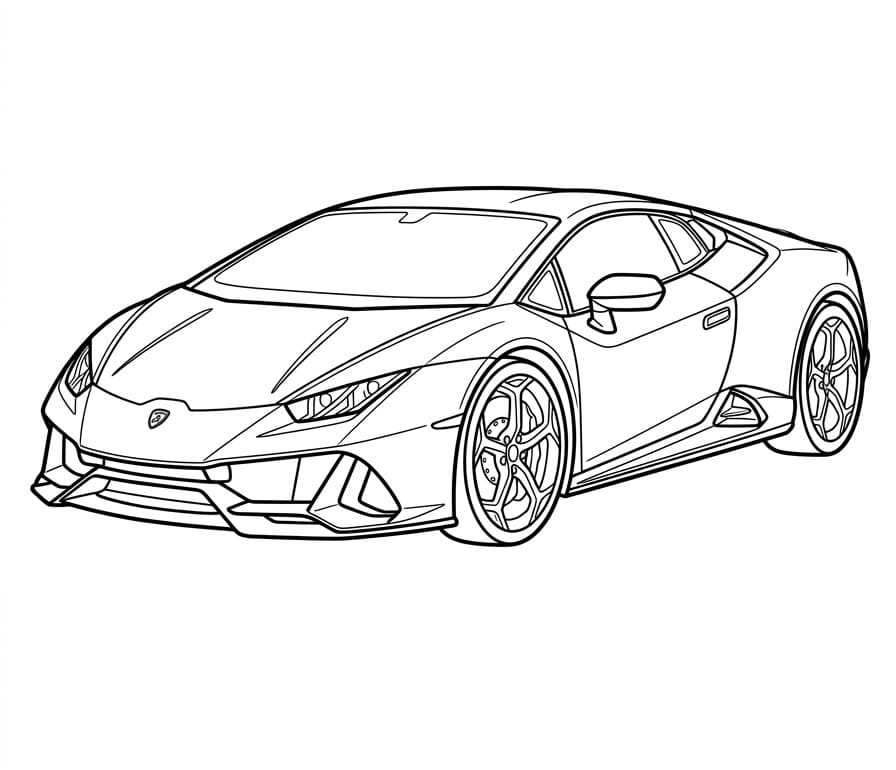 Perfekter Lamborghini ausmalbilder