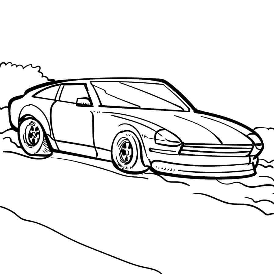 Perfektes Auto ausmalbilder