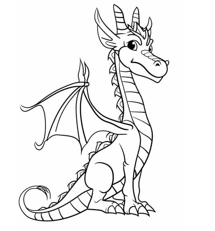 Perfektes Drache ausmalbilder