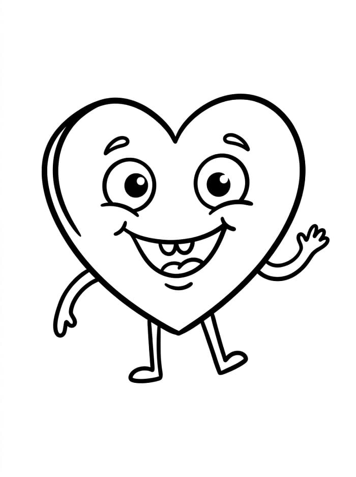 Perfektes Herz ausmalbilder