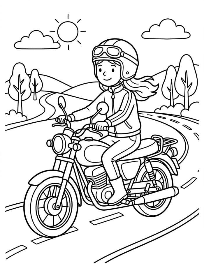 Perfektes Motorrad ausmalbilder