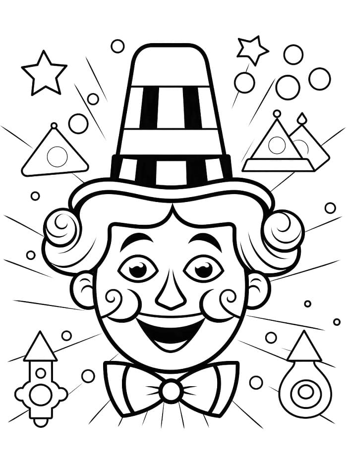 Perfektes Zirkus ausmalbilder