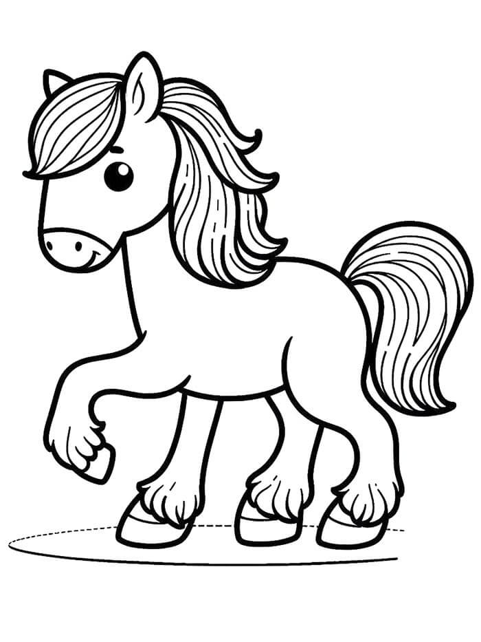 Pferd Druckbar Gratis ausmalbilder