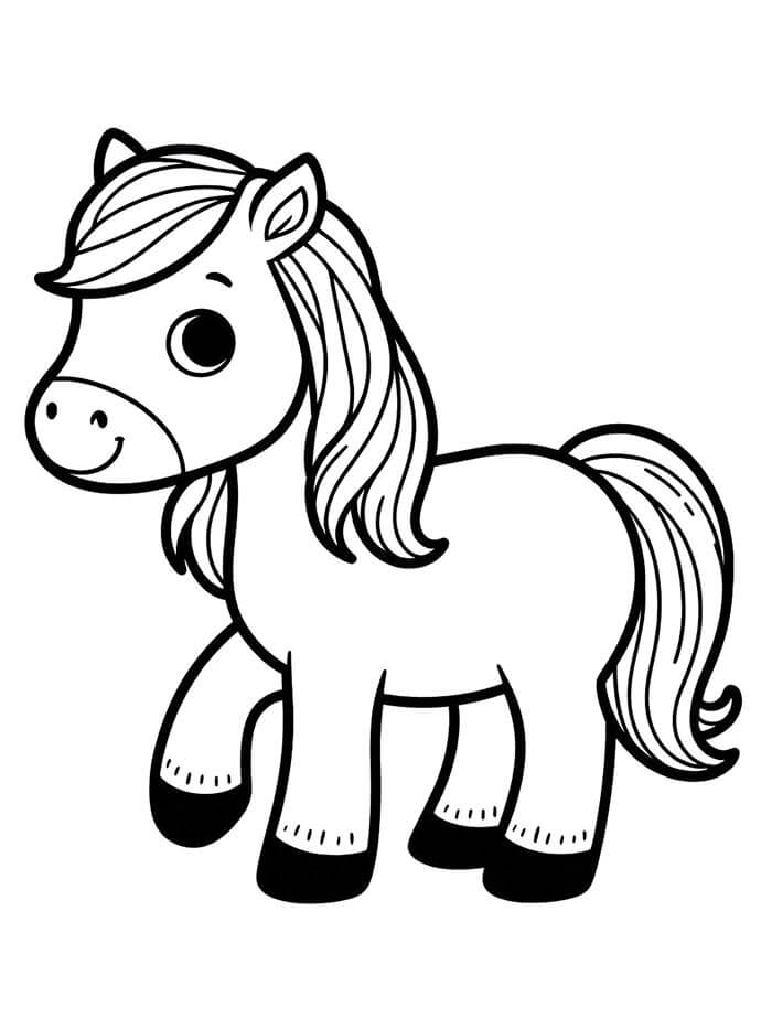 Pferd Für 1-Jährige Kinder ausmalbilder