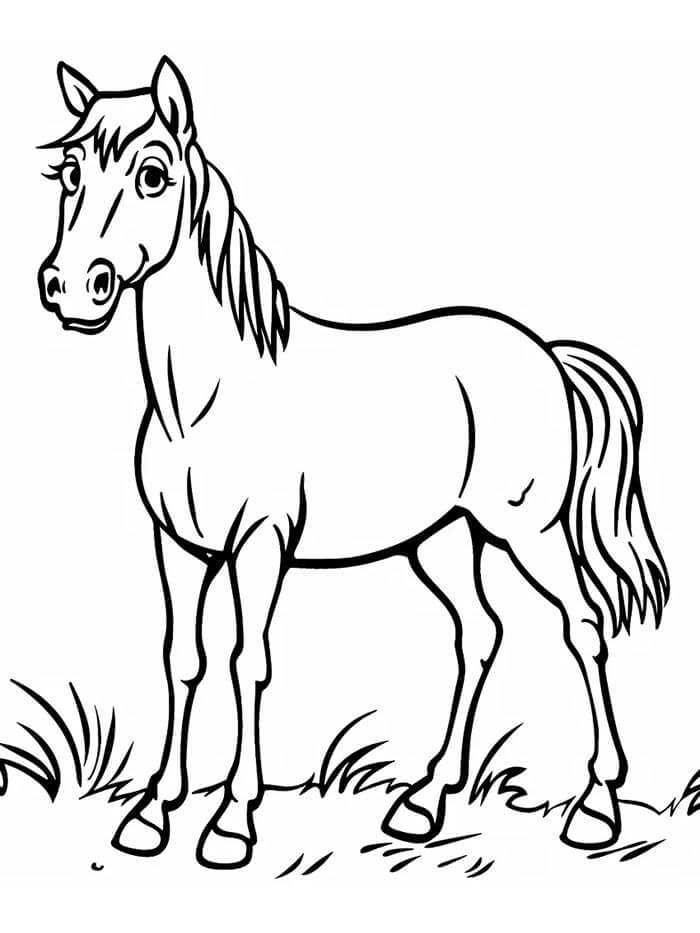 Pferd Für 6-Jährige Kinder ausmalbilder