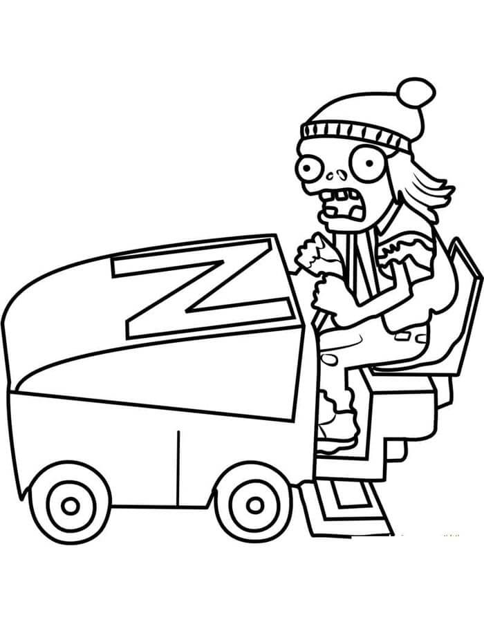 Pflanzen gegen Zombies (1) ausmalbilder