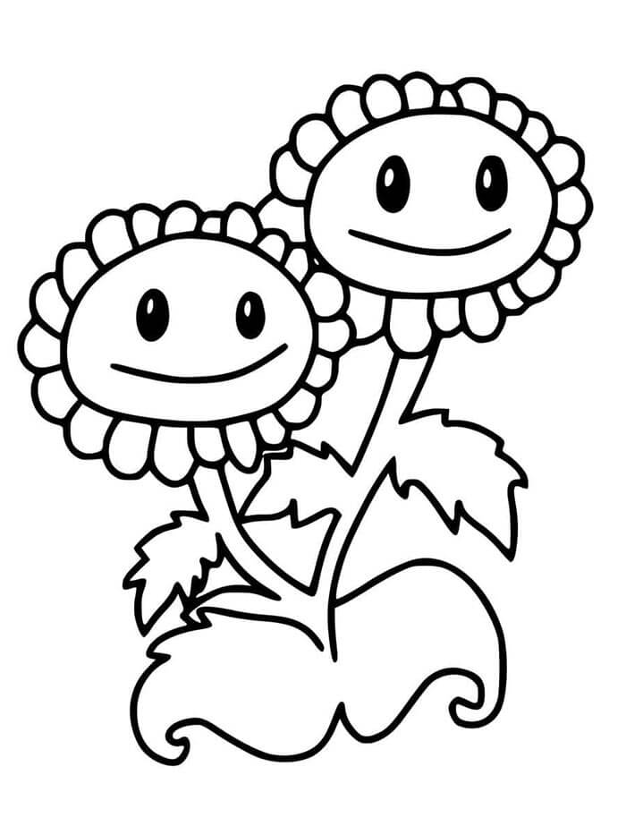 Pflanzen gegen Zombies Für 5-Jährige Kinder ausmalbilder