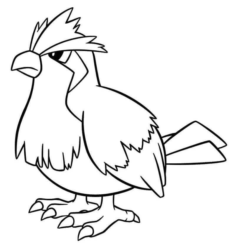 Pidgey Pokemon ausmalbilder