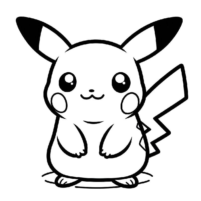 Pikachu Druckbares Bild ausmalbilder