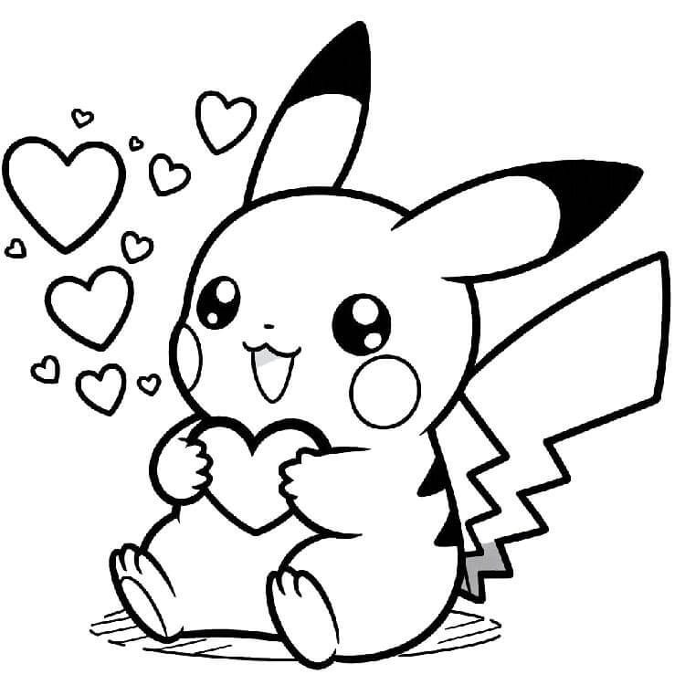 Pikachu Für 4-Jährige Kinder ausmalbilder