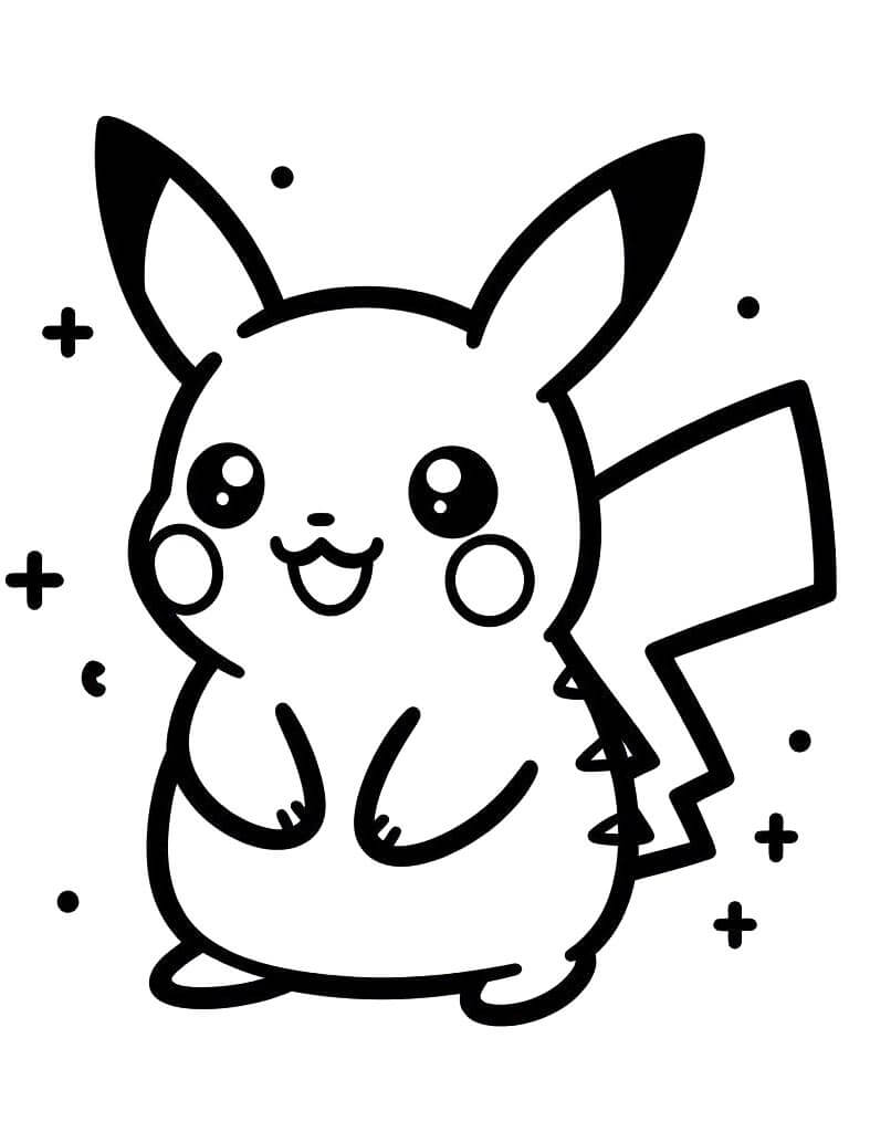 Pikachu Für Kinder Gratis ausmalbilder