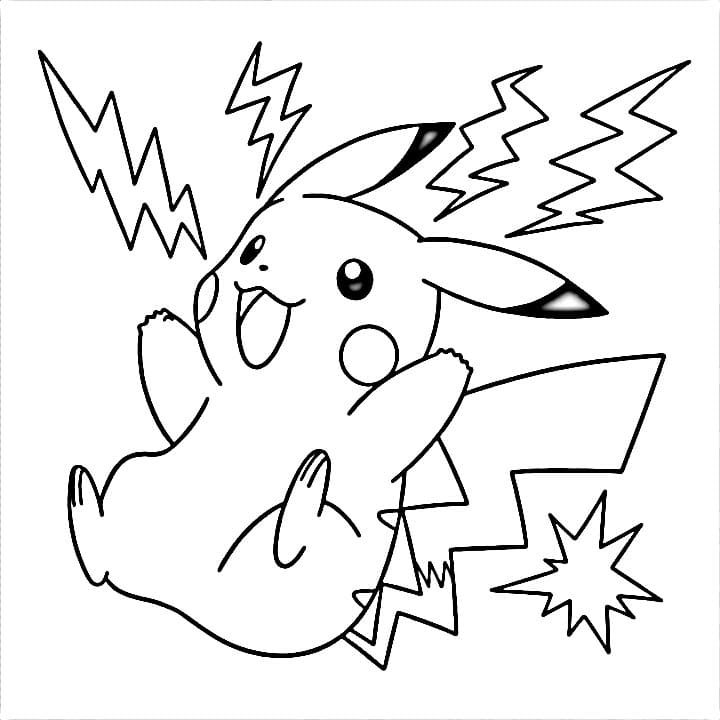 Pikachu Kostenlos Für Kinder ausmalbilder