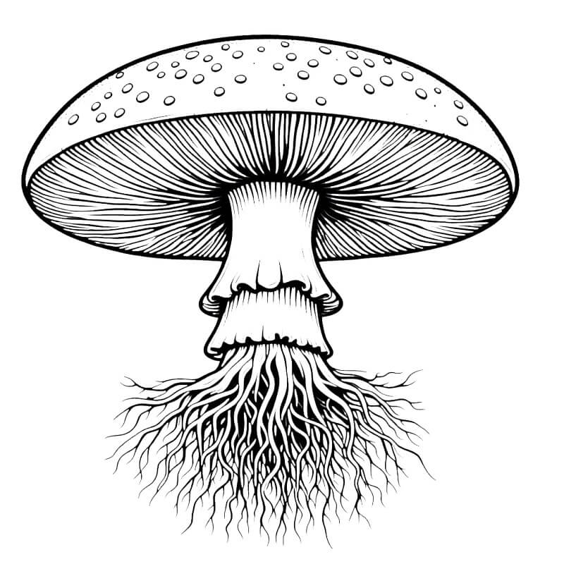 Pilz für 2-jährige Kinder ausmalbilder