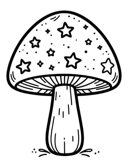 Pilz für 6-jährige Kinder ausmalbilder