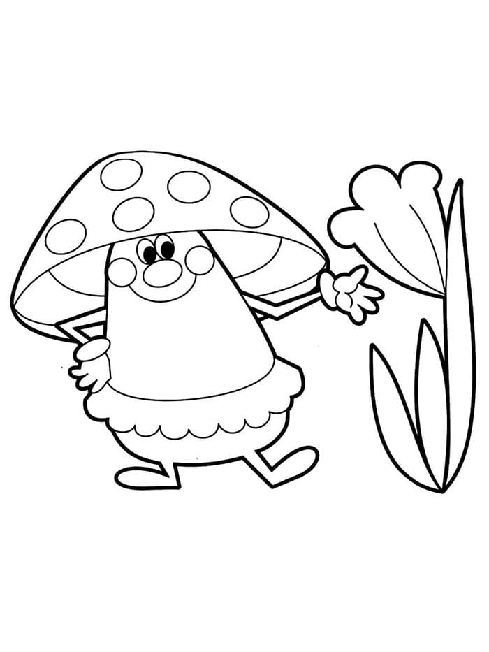 Pilz gratis ausmalbilder