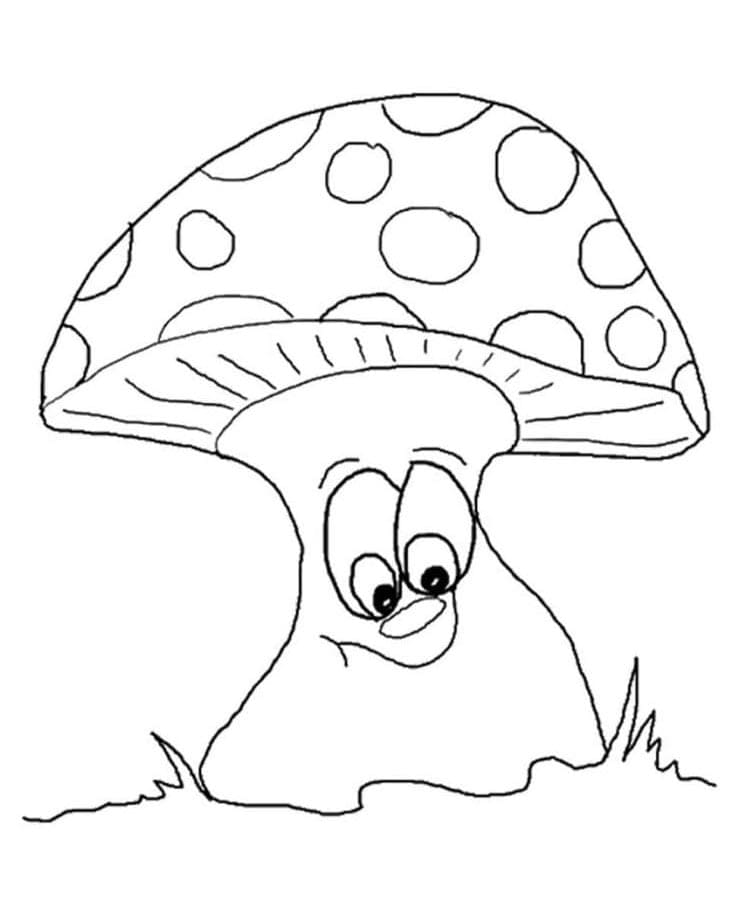 Pilz kostenlos ausmalbilder