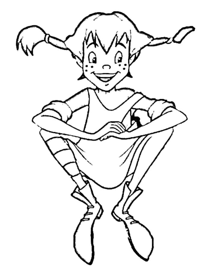 Pippi Langstrumpf zum Ausdrucken ausmalbilder