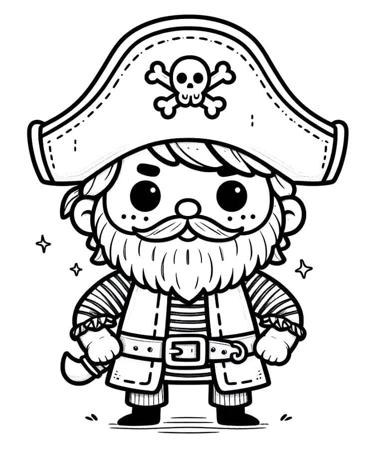 Pirat 1 ausmalbilder