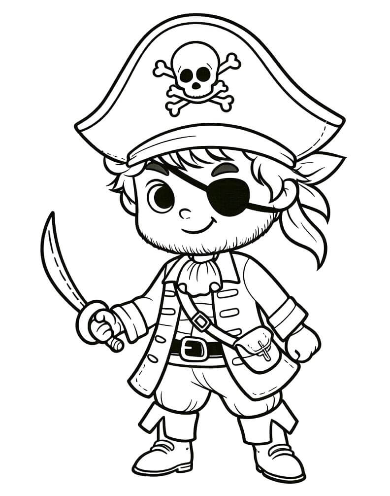 Pirat 2 ausmalbilder