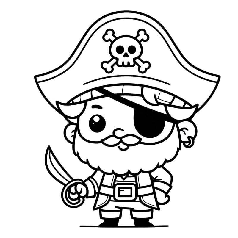 Pirat 3 ausmalbilder