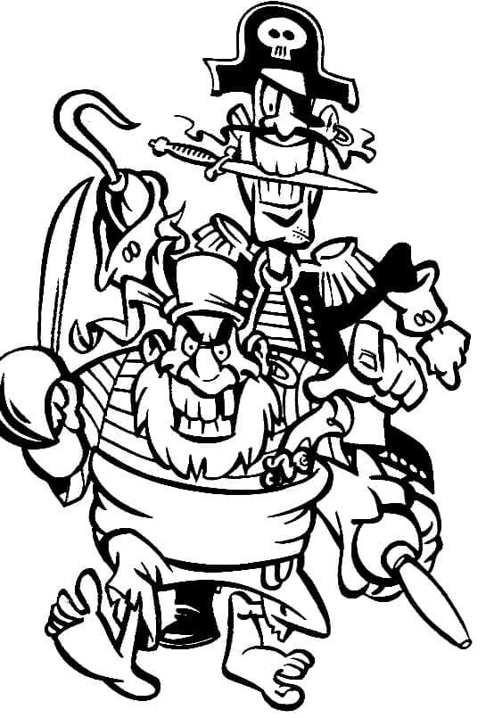 Pirat Druckbar Frei ausmalbilder