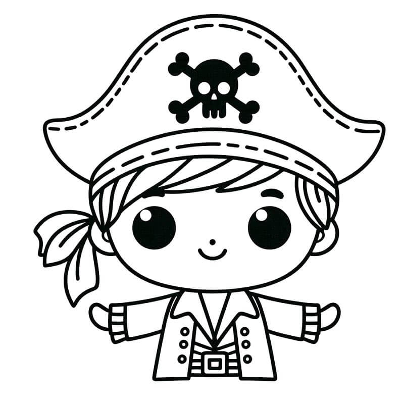 Pirat Für 4-Jährige Kinder ausmalbilder