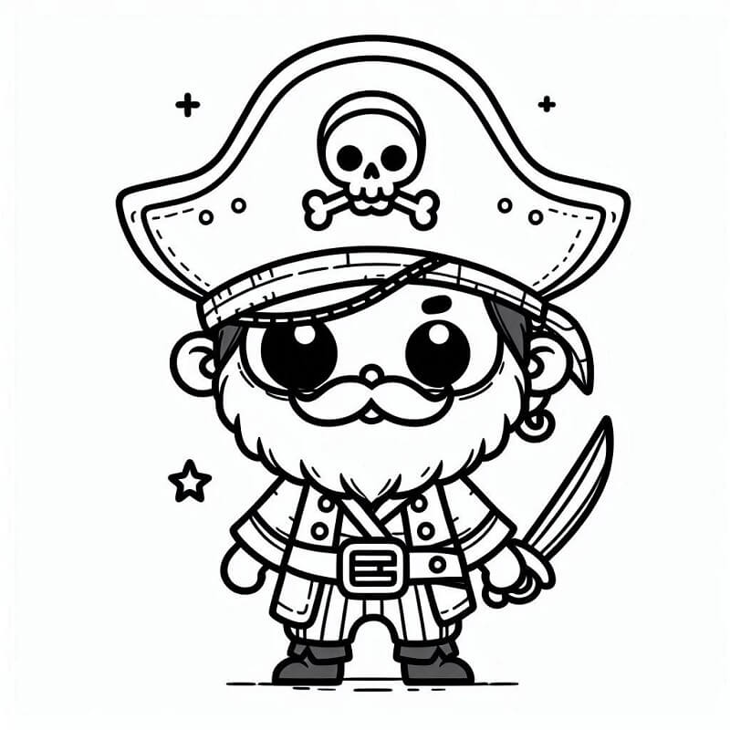Pirat Für 5-Jährige Kinder ausmalbilder