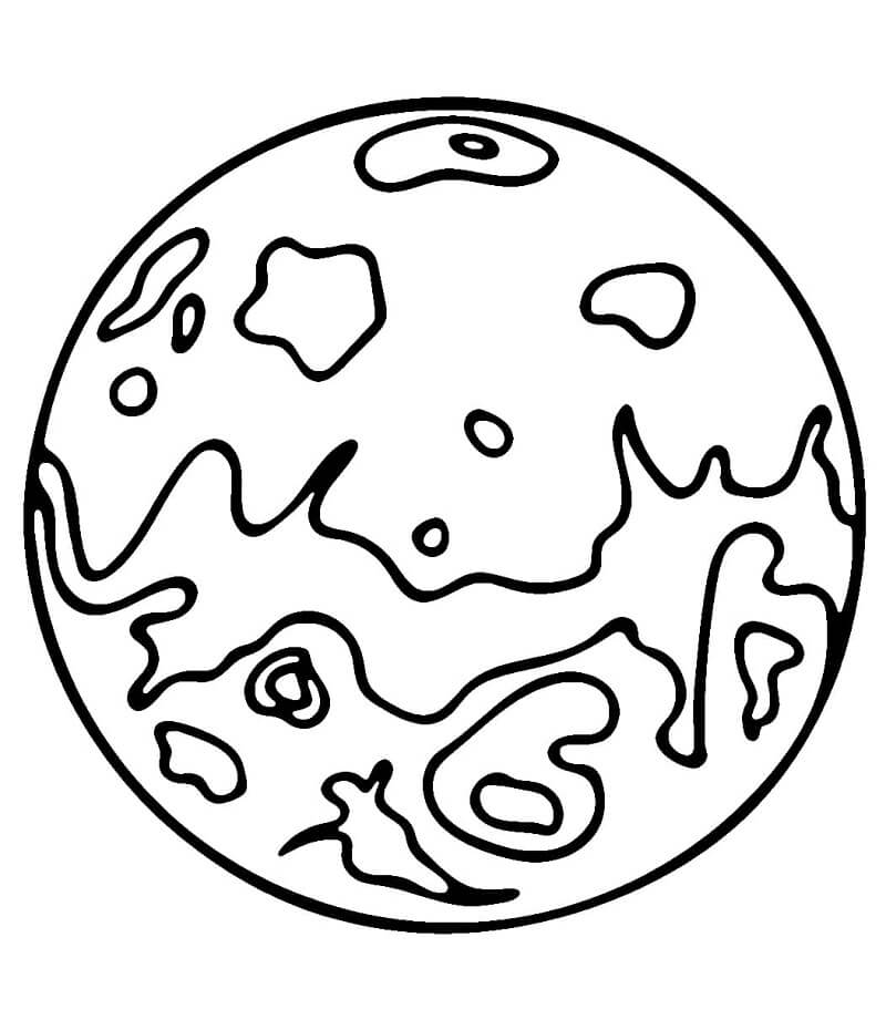 Planet Bild ausmalbilder