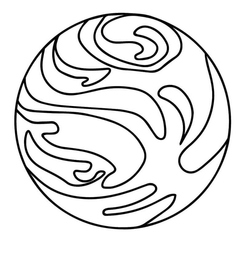 Planet druckbar für Kinder ausmalbilder