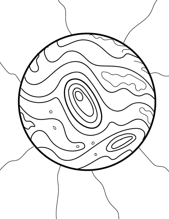 Planet gratis ausmalbilder